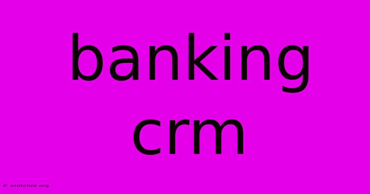 Banking Crm