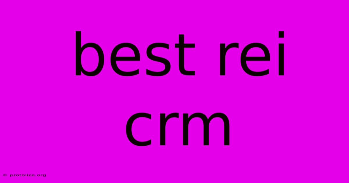 Best Rei Crm