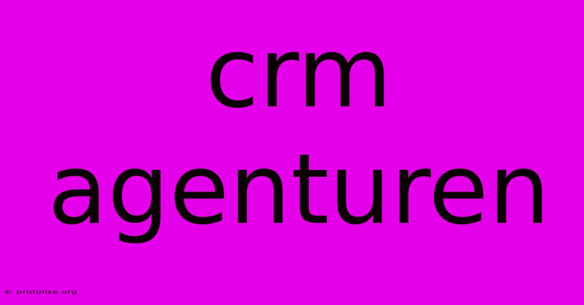 Crm Agenturen Crm Agenturen