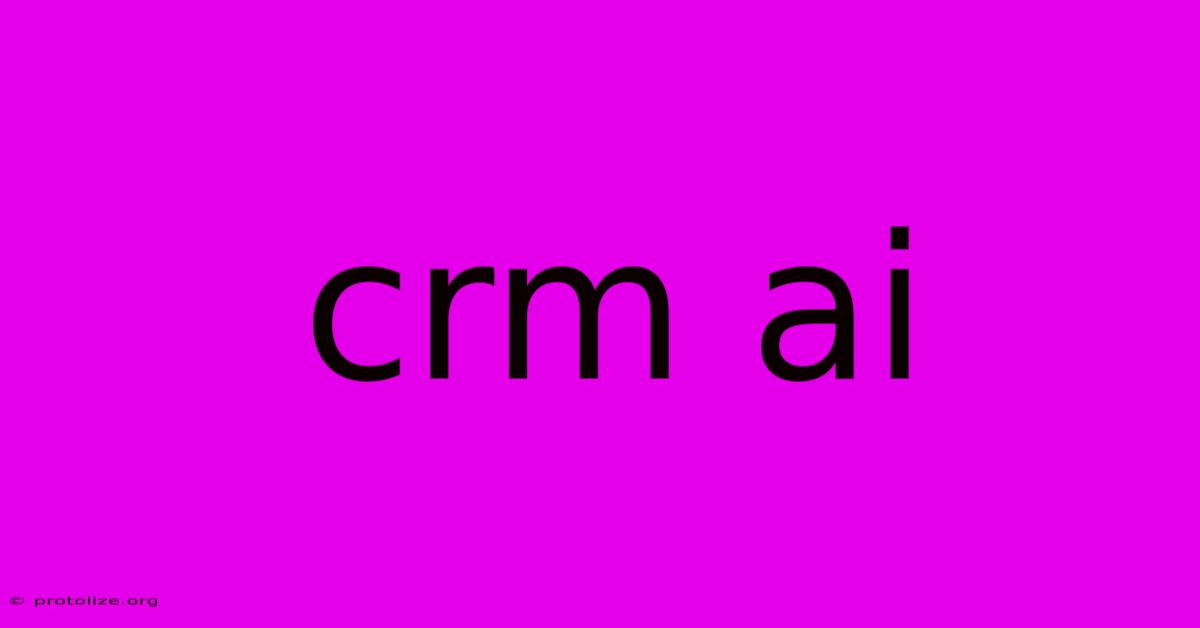 Crm Ai Crm Ai