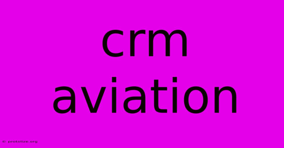 Crm Aviation