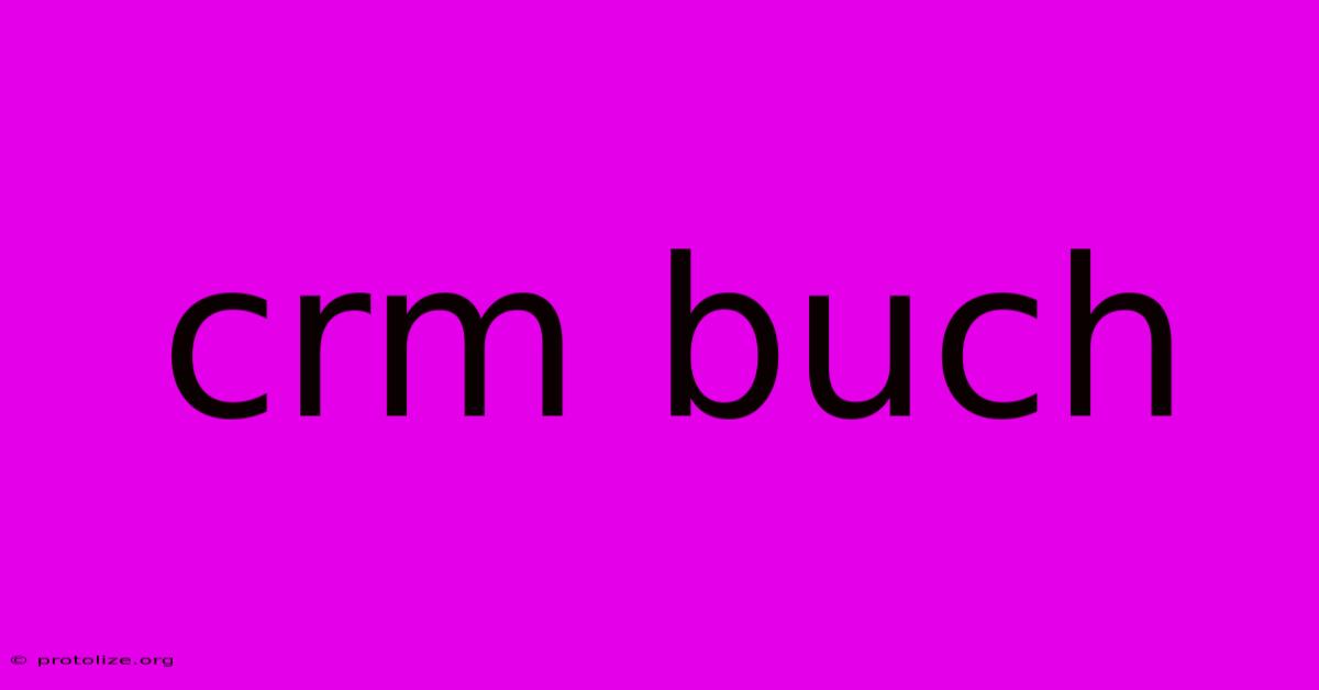 Crm Buch Crm Buch