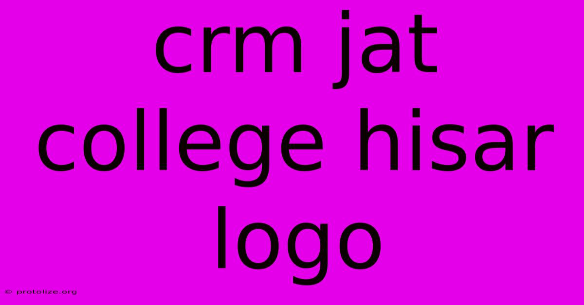 Crm Jat College Hisar Logo