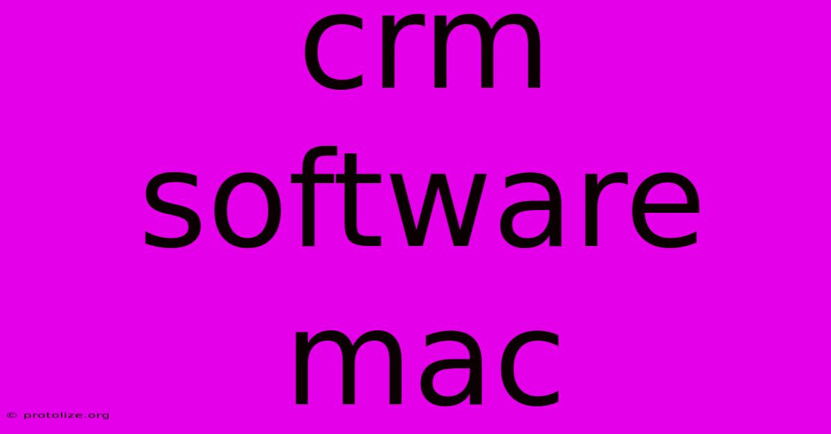 Crm Software Mac Crm Software Mac