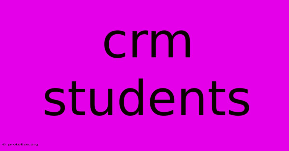 Crm Students