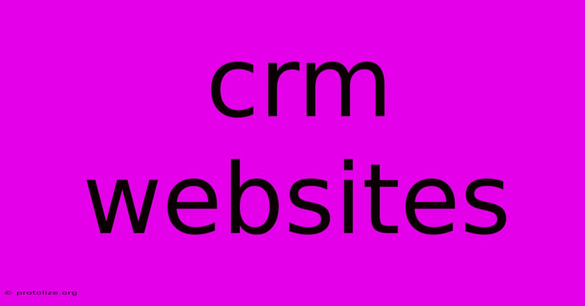 Crm Websites Crm Websites