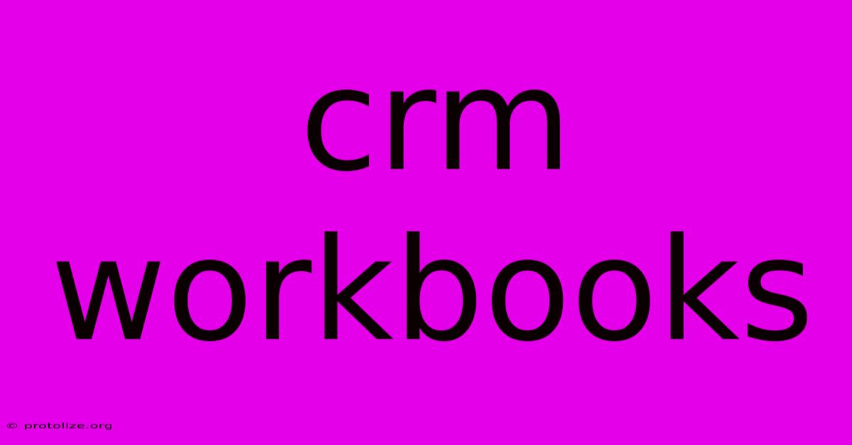 Crm Workbooks Crm Workbooks