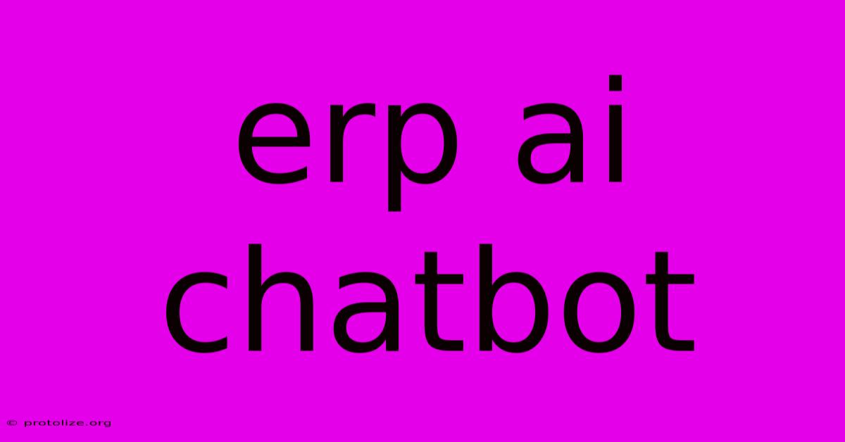 Erp Ai Chatbot