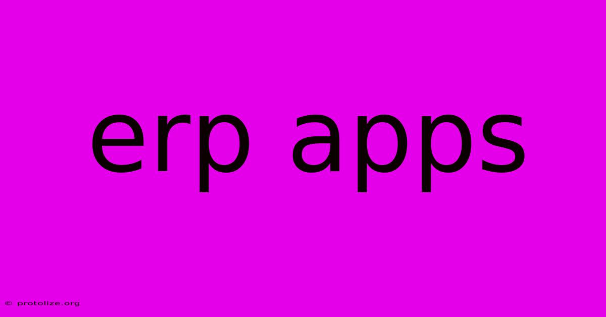 Erp Apps