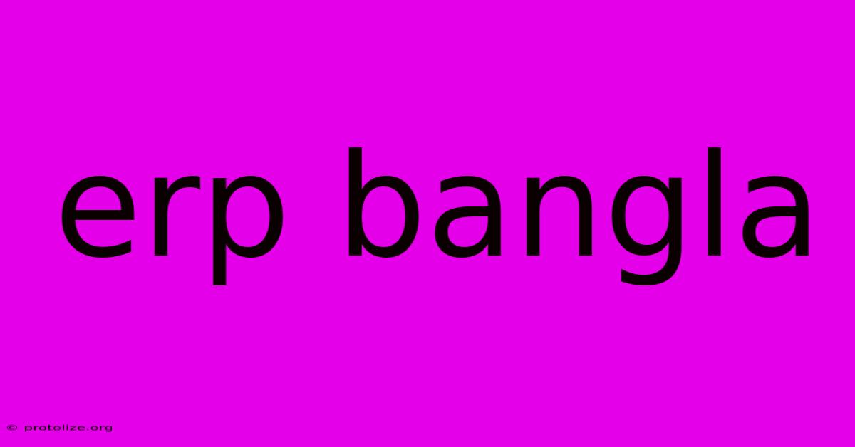 Erp Bangla