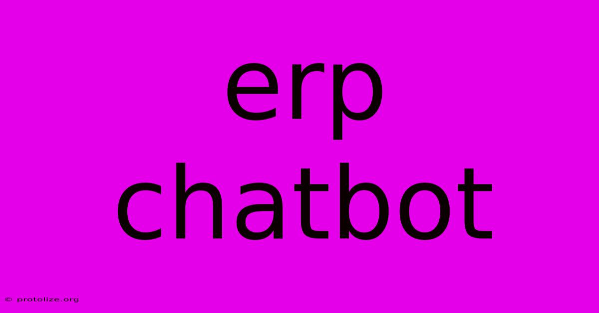 Erp Chatbot