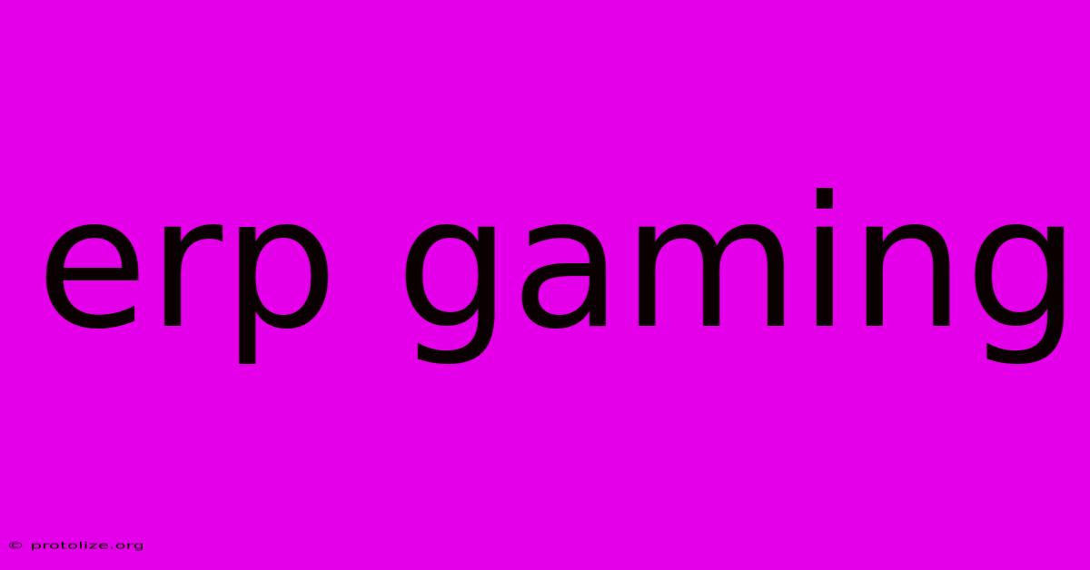 Erp Gaming