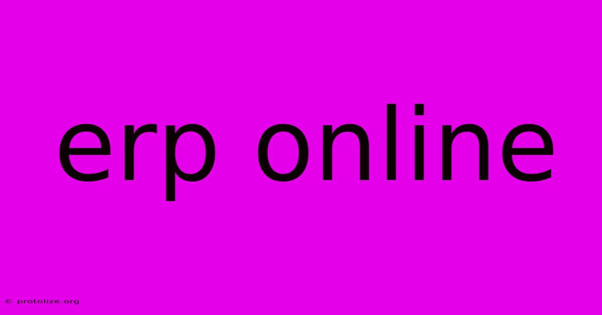 Erp Online