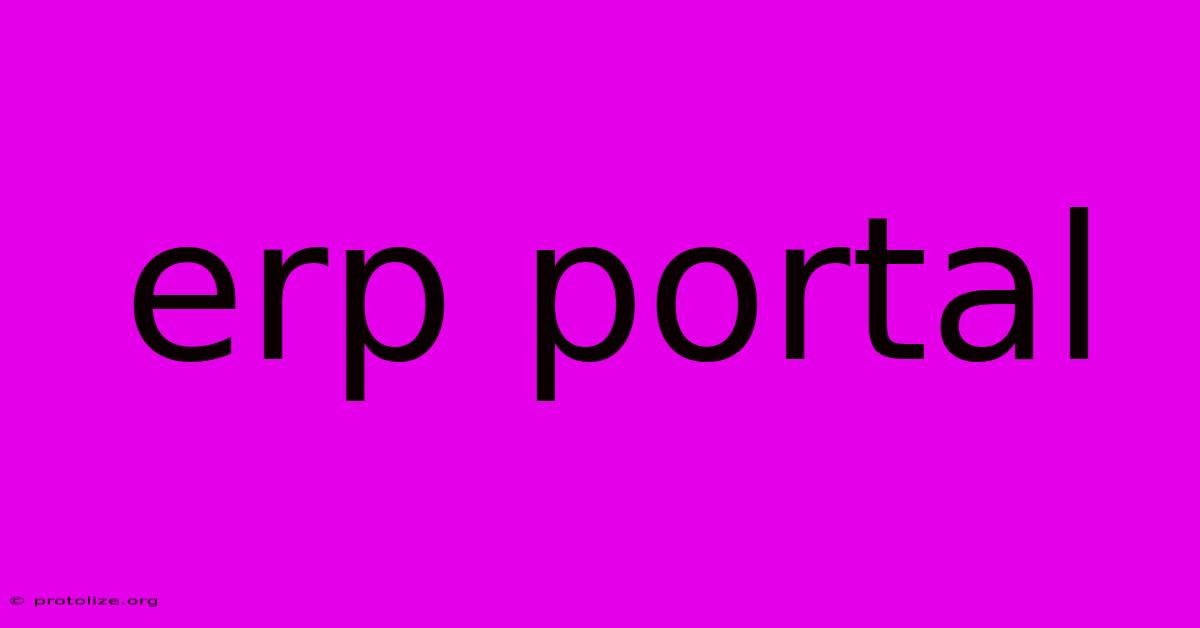 Erp Portal
