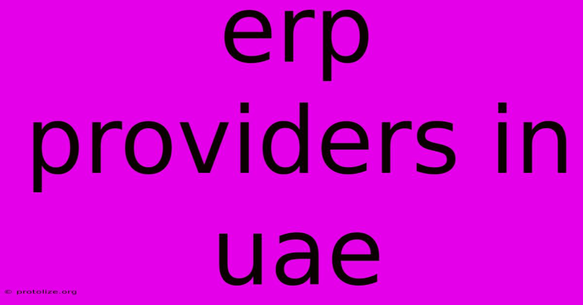 Erp Providers In Uae Erp Providers In Uae
