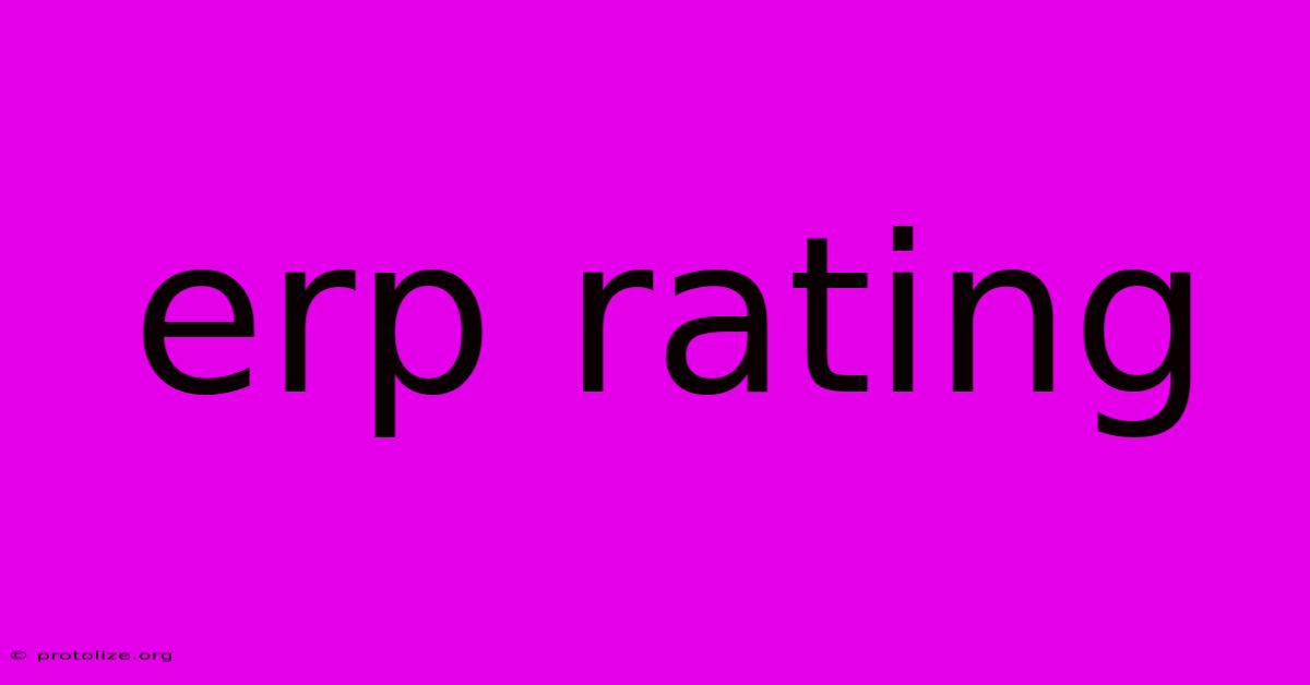Erp Rating Erp Rating