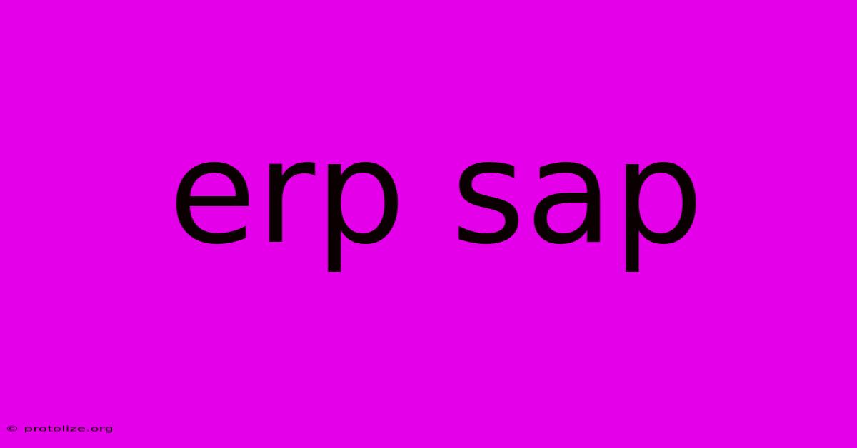 Erp Sap Erp Sap