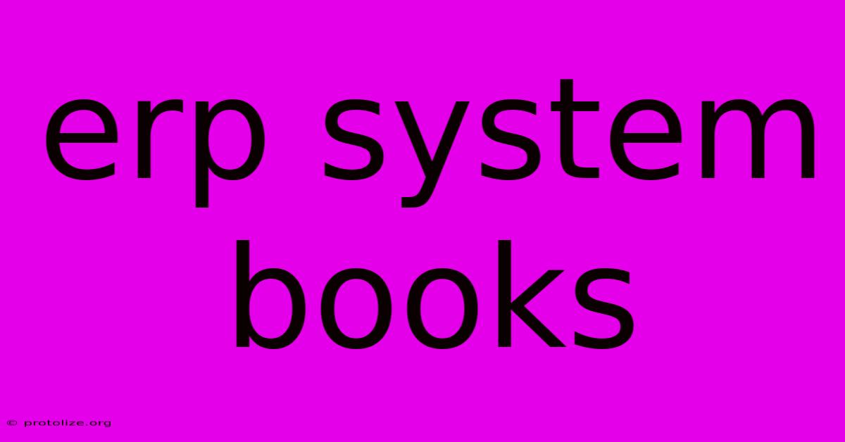 Erp System Books