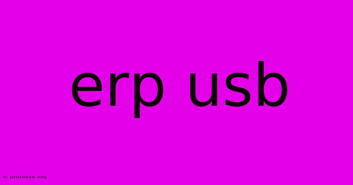 Erp Usb Erp Usb