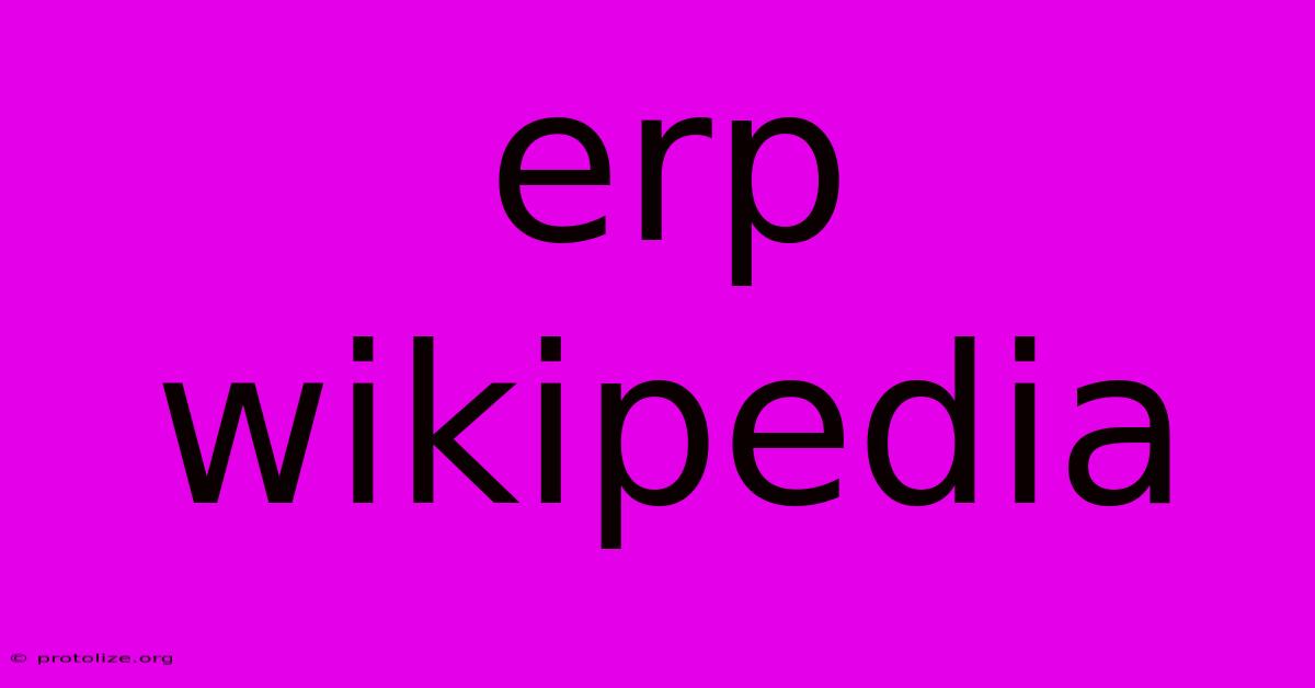Erp Wikipedia