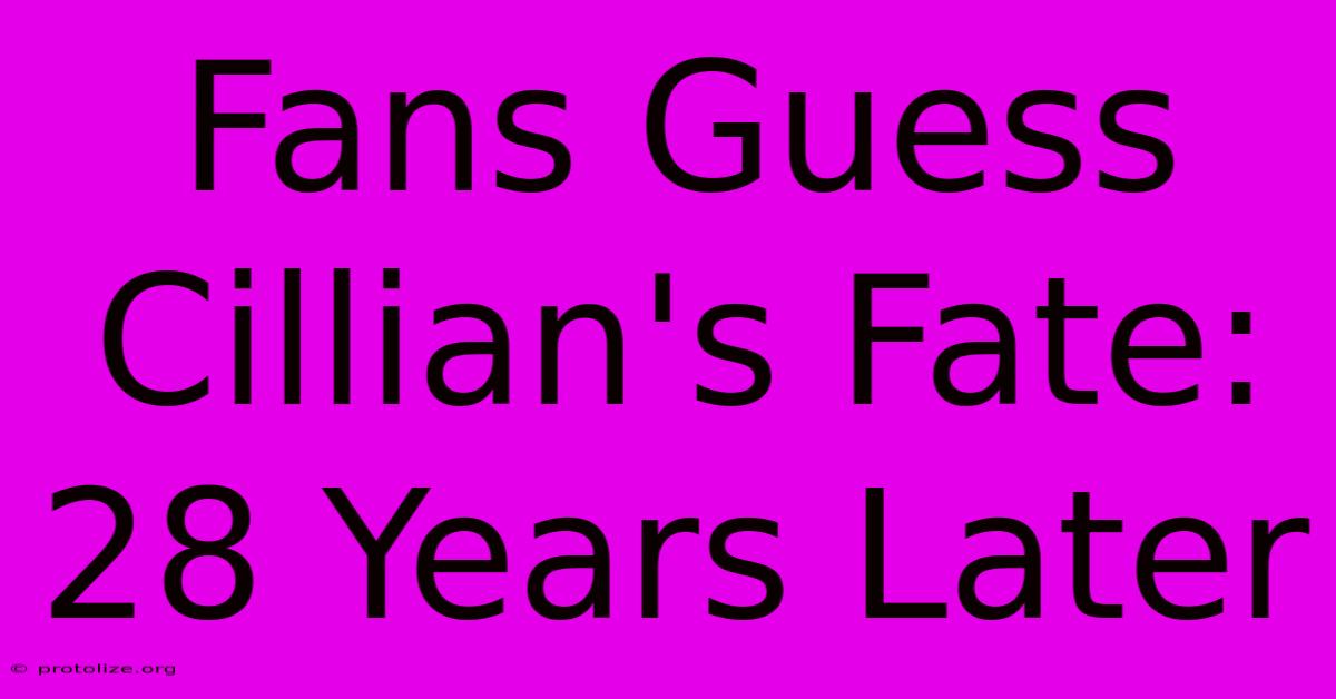 Fans Guess Cillian's Fate: 28 Years Later Fans Guess Cillian's Fate: 28 Years Later