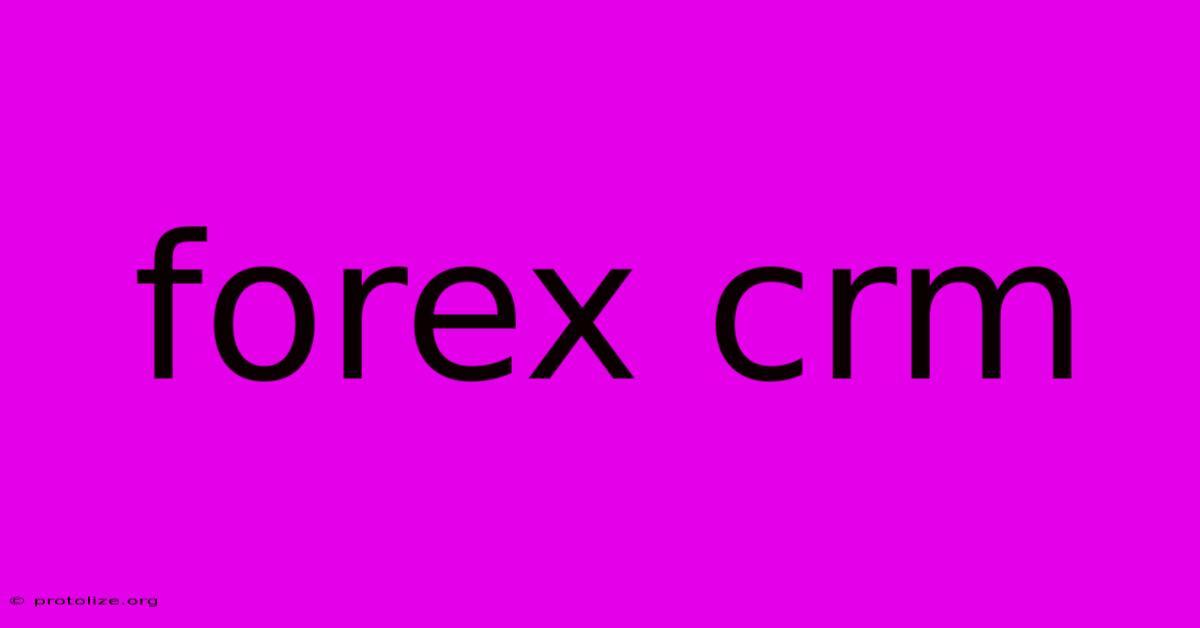 Forex Crm