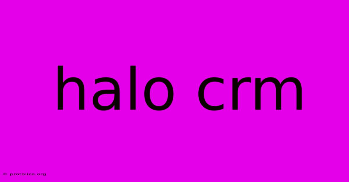 Halo Crm