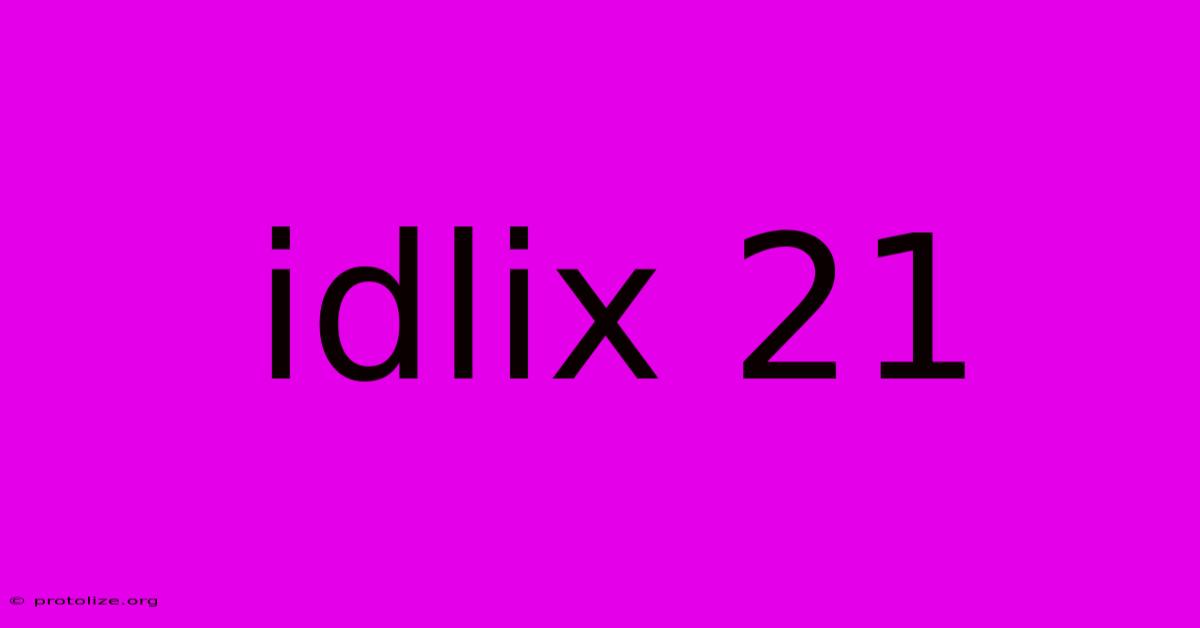 Idlix 21