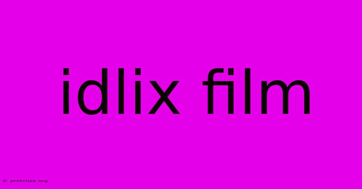 Idlix Film