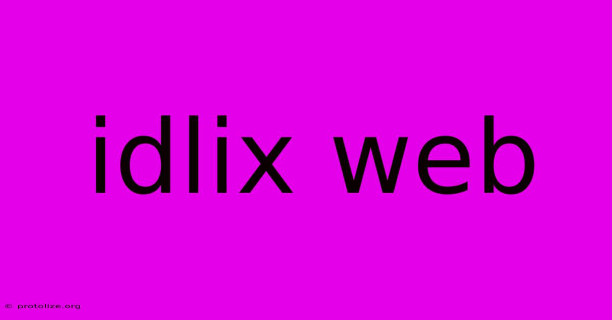 Idlix Web