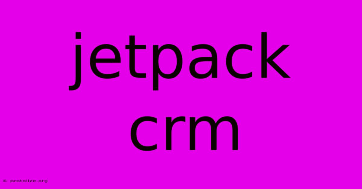 Jetpack Crm