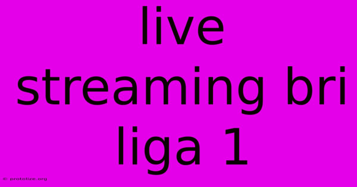 Live Streaming Bri Liga 1