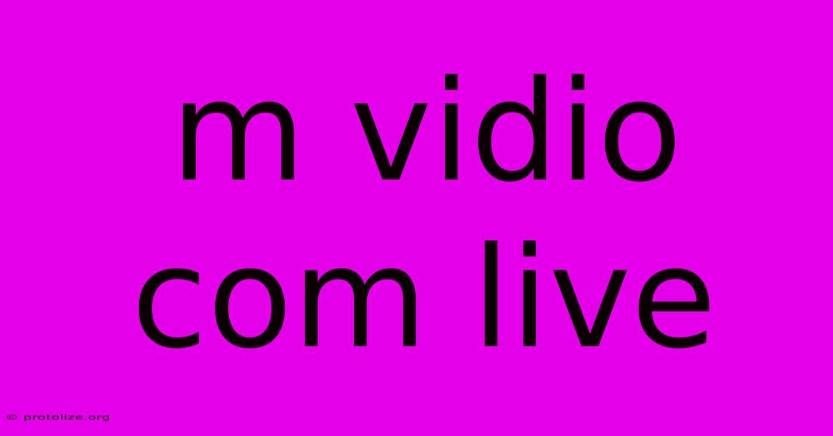 M Vidio Com Live