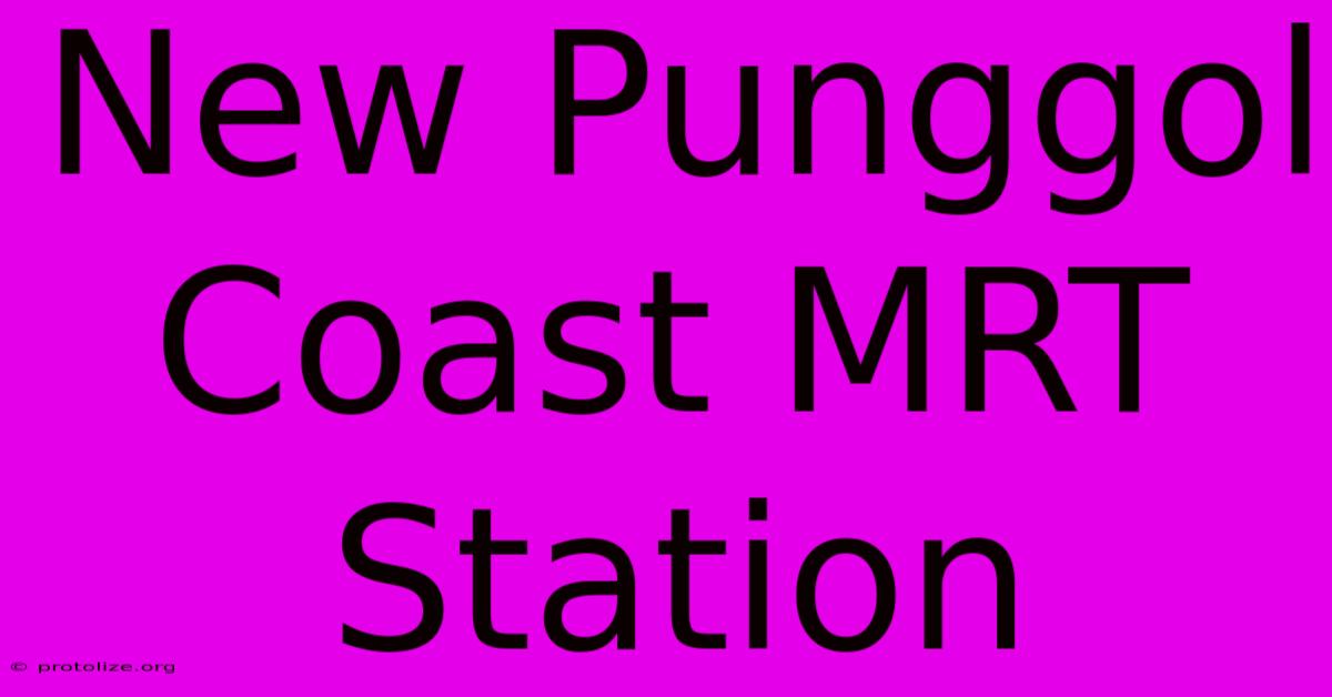 New Punggol Coast MRT Station