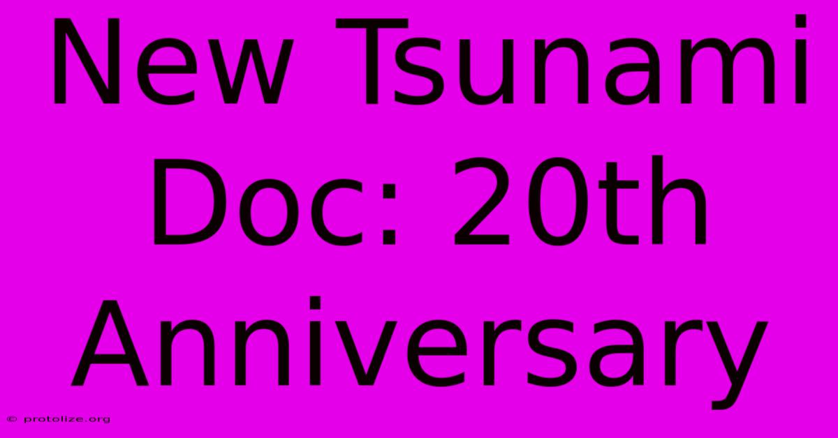 New Tsunami Doc: 20th Anniversary New Tsunami Doc: 20th Anniversary