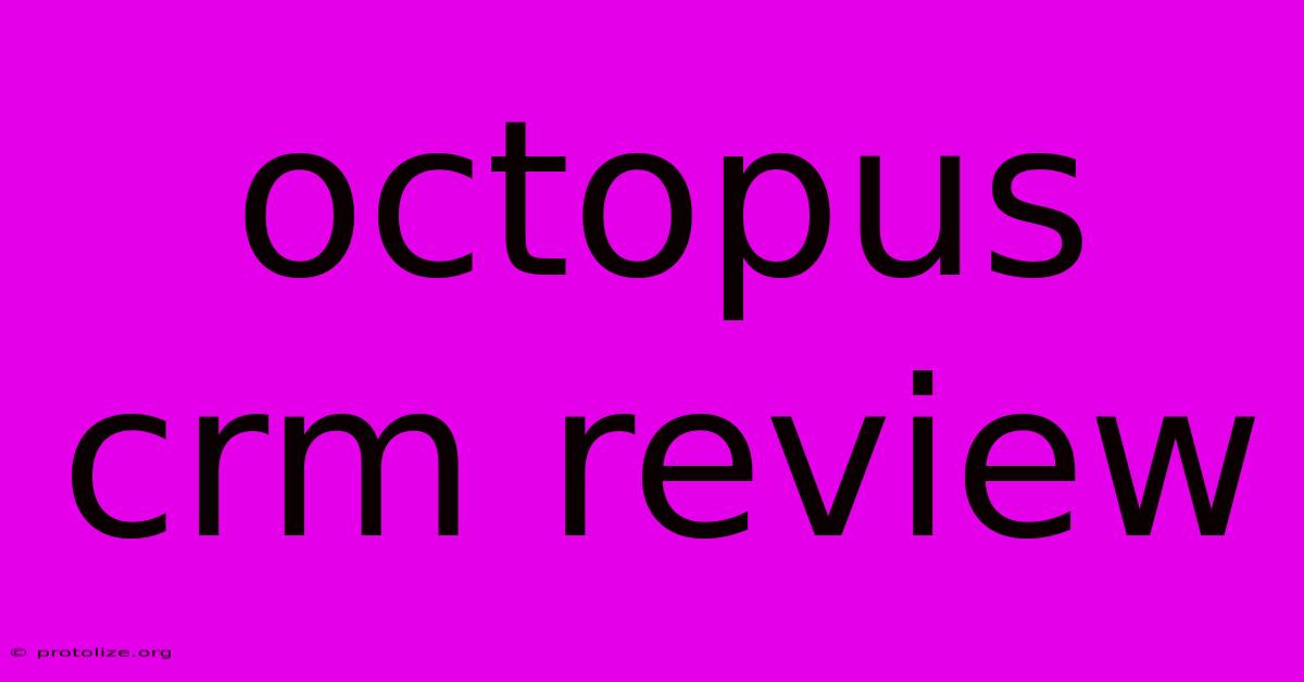 Octopus Crm Review Octopus Crm Review