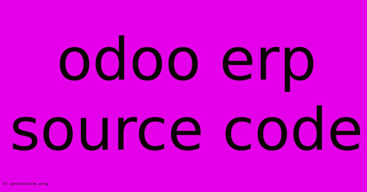 Odoo Erp Source Code