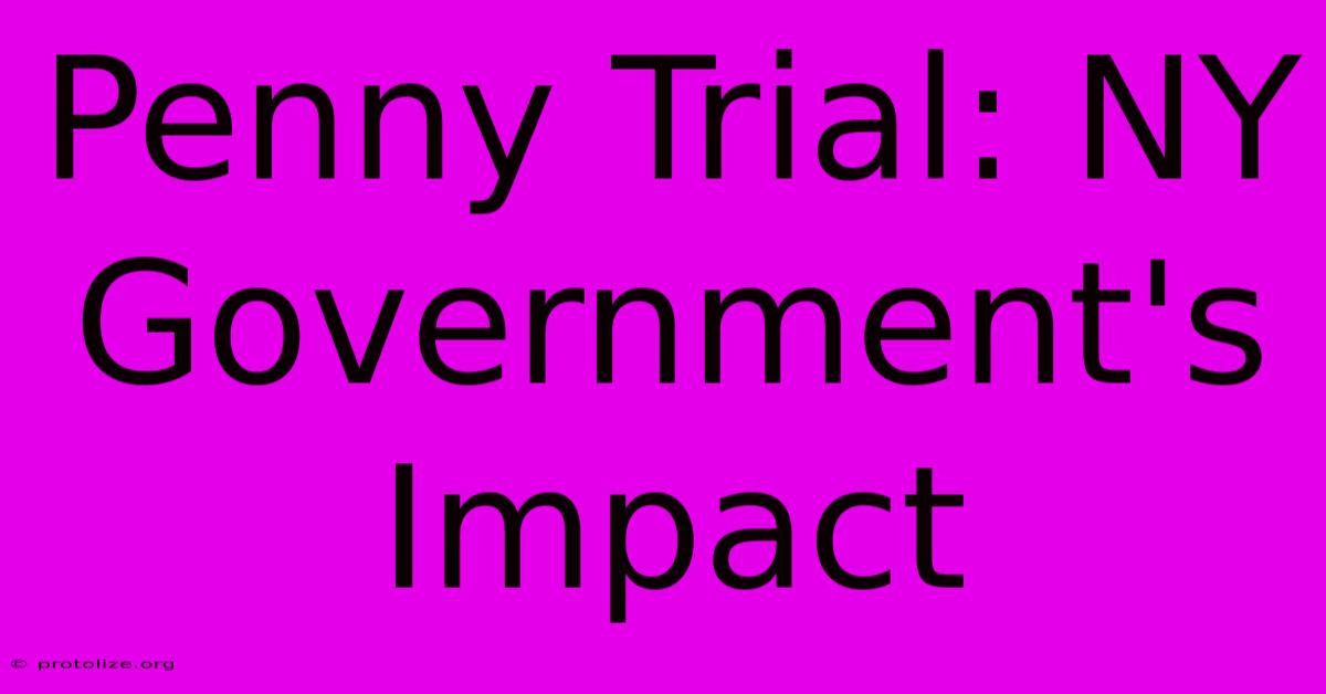 Penny Trial: NY Government's Impact