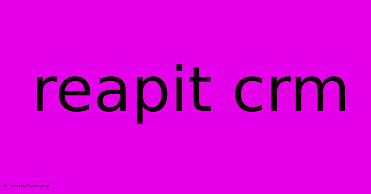 Reapit Crm