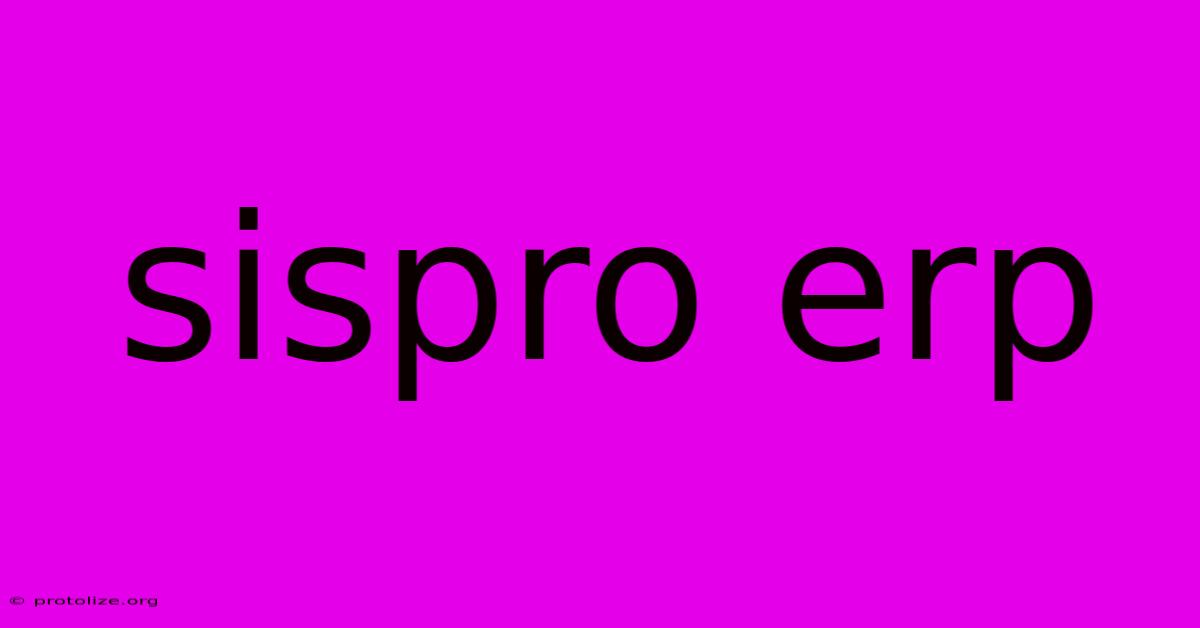 Sispro Erp