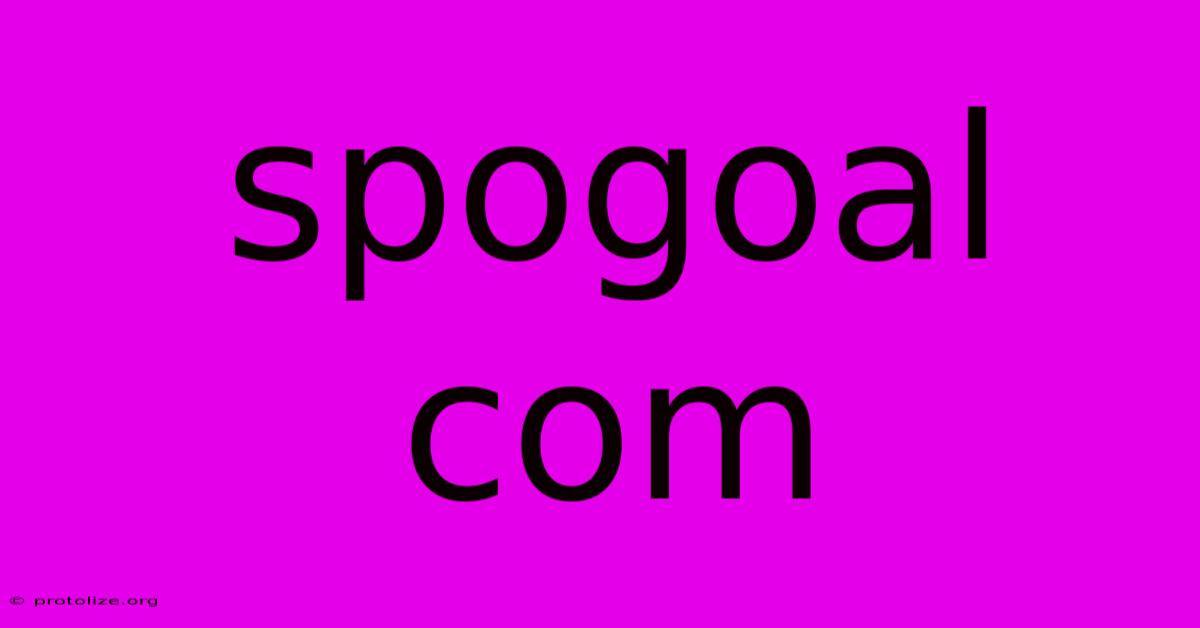 Spogoal Com