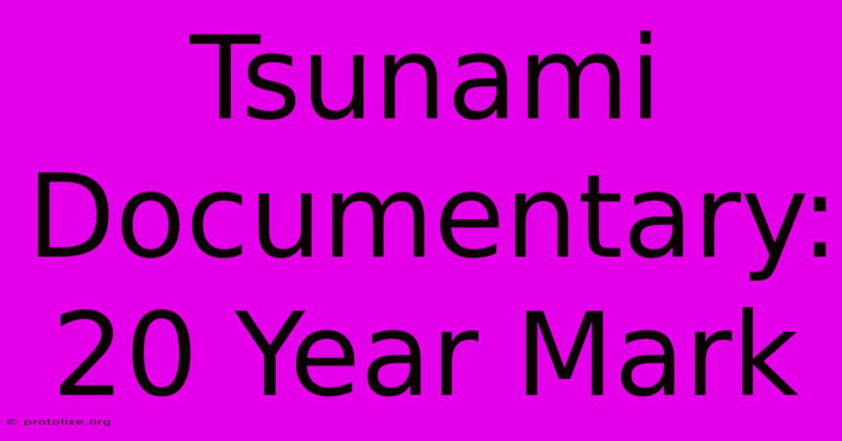 Tsunami Documentary: 20 Year Mark Tsunami Documentary: 20 Year Mark