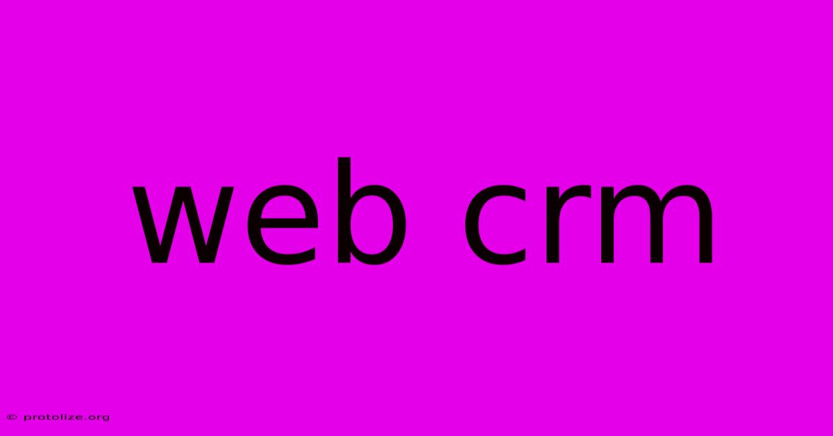 Web Crm