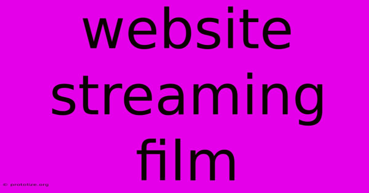 Website Streaming Film