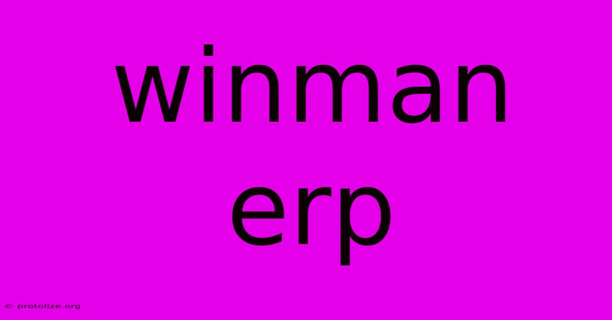 Winman Erp