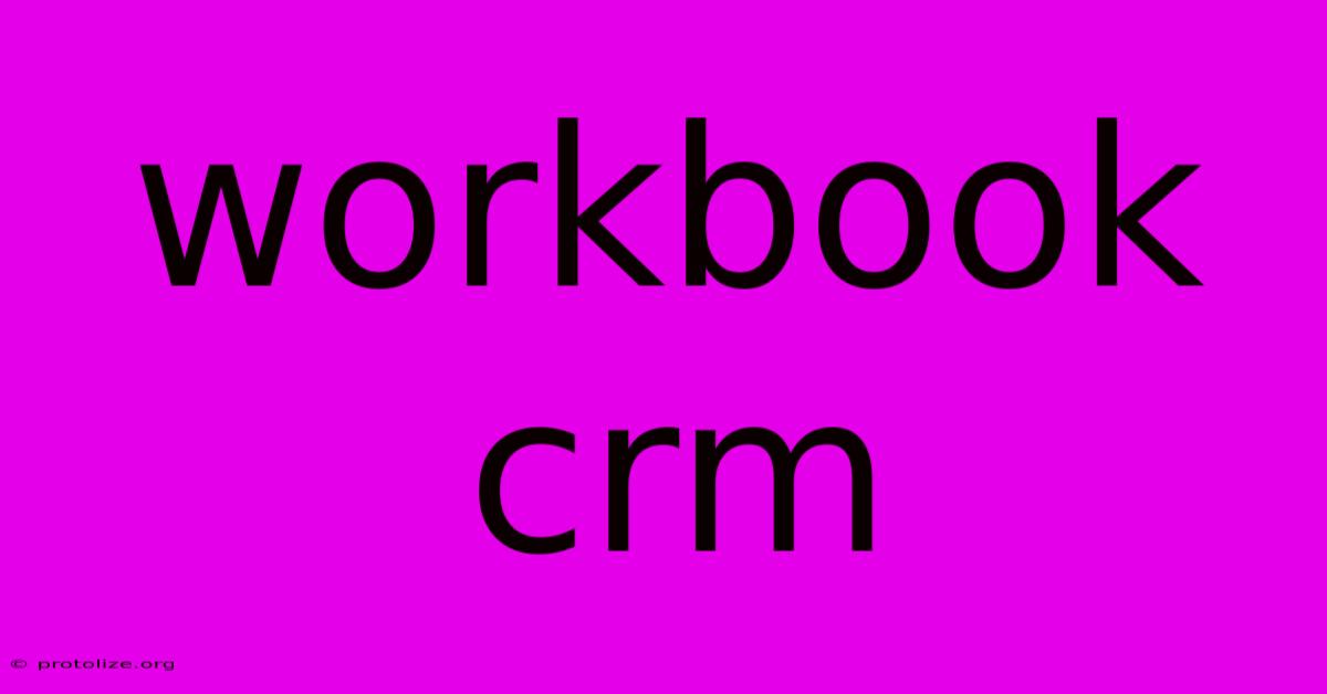 Workbook Crm Workbook Crm