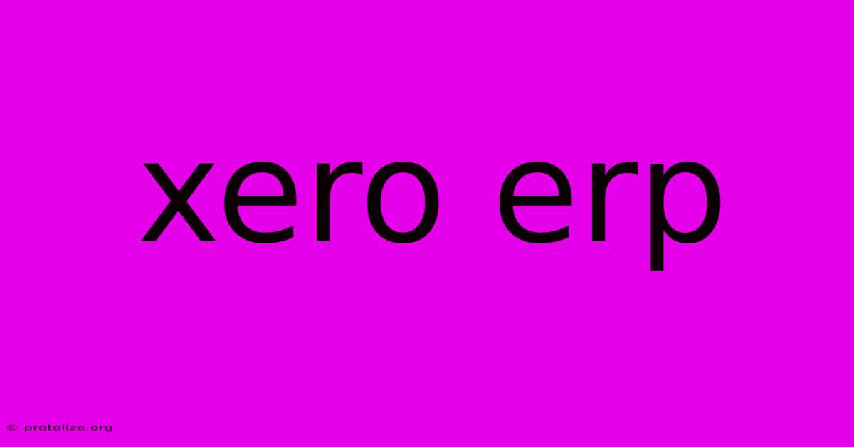 Xero Erp